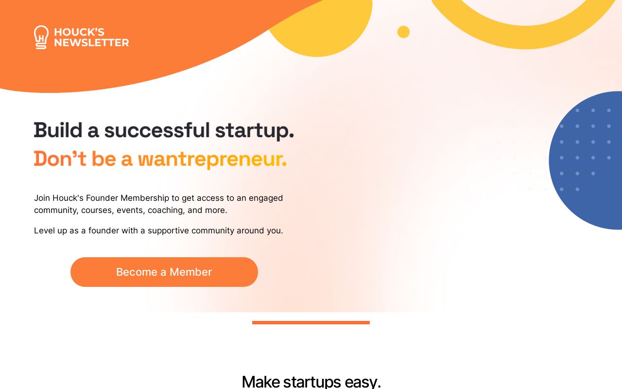 Houck's Founder Membership